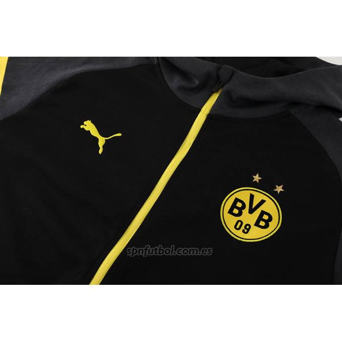 Chandal con Capucha del Borussia Dortmund 2024-2025 Negro
